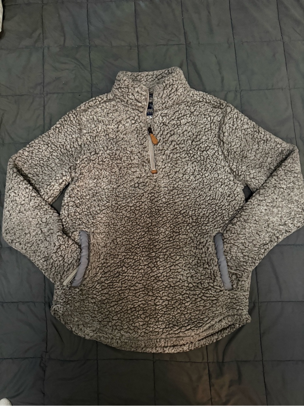 Simply Southern brown quarter zip fleece Size M #loungewear #outdoor
